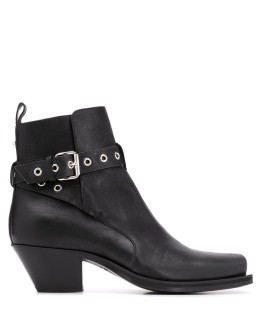 wrap-around strap ankle boots
