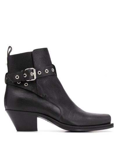 wrap-around strap ankle boots