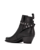 wrap-around strap ankle boots