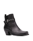 wrap-around strap ankle boots