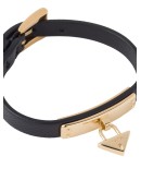 Saffiano padlock bracelet