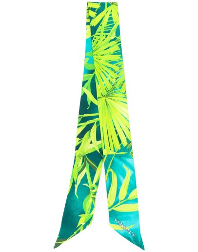 leaf print hair tie