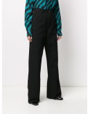 high-waisted wide-leg trousers
