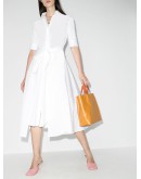 tie-waist midi dress