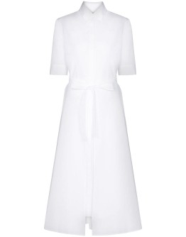 tie-waist midi dress