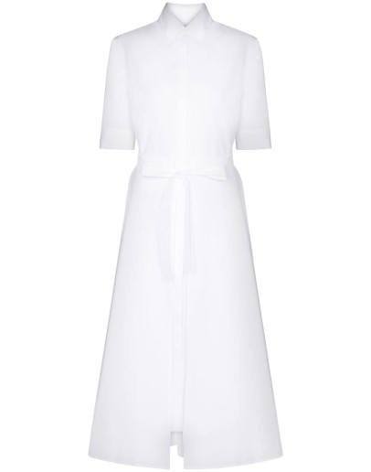 tie-waist midi dress