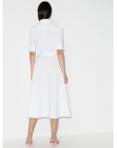 tie-waist midi dress