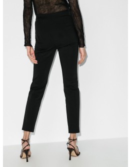 high-waist cropped trousers