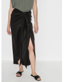 draped midi skirt