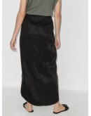 draped midi skirt