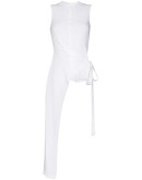 tie waist asymmetric top