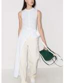 tie waist asymmetric top