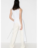 tie waist asymmetric top