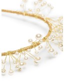 Primavera gold-tone pearl headband