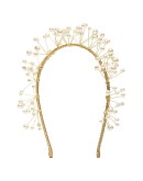 Primavera gold-tone pearl headband