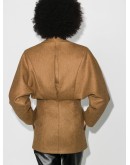 fitted-waist wool blazer