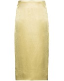 crushed midi skirt
