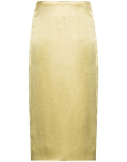 crushed midi skirt