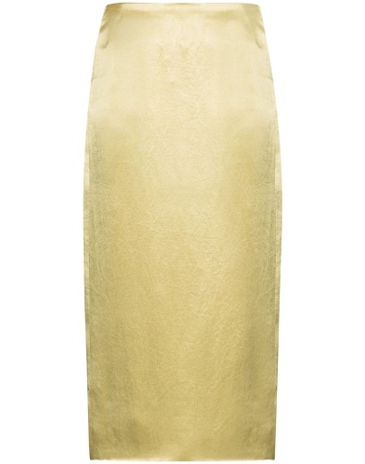crushed midi skirt