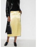 crushed midi skirt
