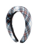 Melete checked wool headband