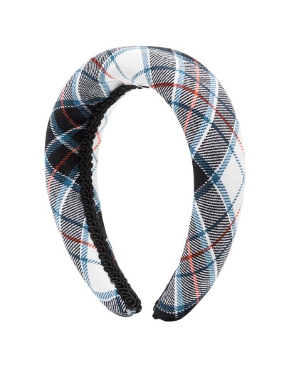 Melete checked wool headband