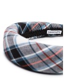 Melete checked wool headband