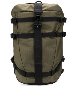 logo strap backpack