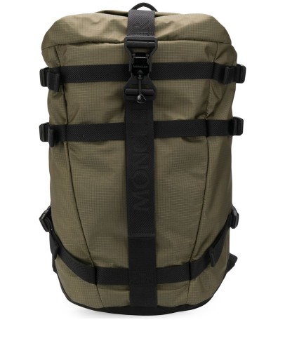 logo strap backpack