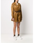 gingham check playsuit