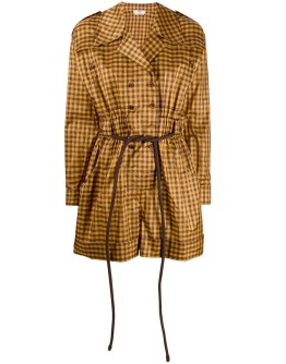 gingham check playsuit