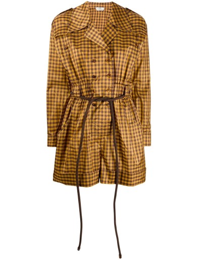 gingham check playsuit