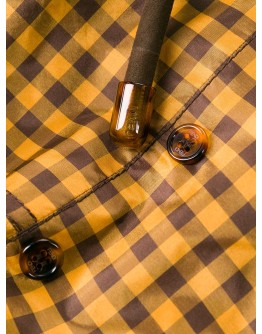gingham check playsuit