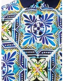 Maiolica print polo shirt