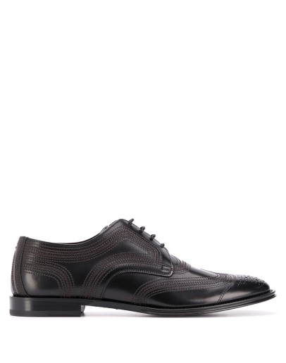 brogue-detailed Derby shoes