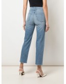 London high-waisted cropped jeans