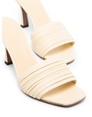 Sham 80mm leather mules
