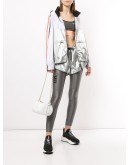 Side Runner two-tone hooded jacket