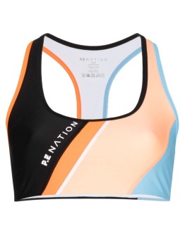 Aerial Drop colour-block sports bra