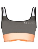 Side Runner colour-block sports bra