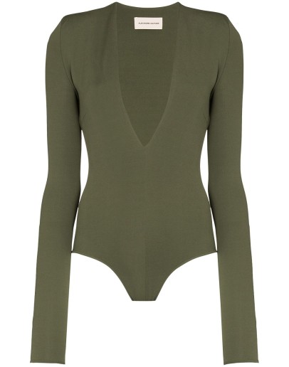 deep V-neck bodysuit