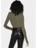 deep V-neck bodysuit