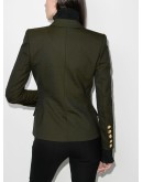 double-breasted wool blazer