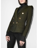 double-breasted wool blazer