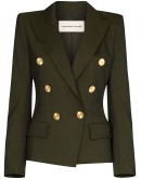 double-breasted wool blazer