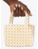 Pearl Mist embellished tote bag
