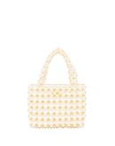 Pearl Mist embellished tote bag