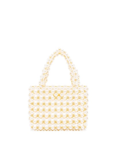 Pearl Mist embellished tote bag