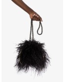 L'oiseau Rebelle feather shoulder bag