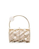 Brigitta crystal-embellished box bag